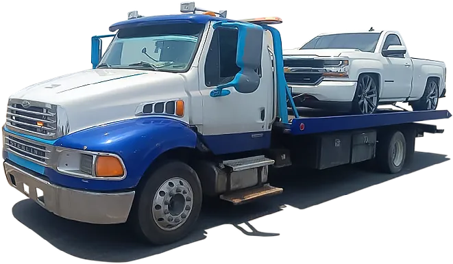 Grúa de plataforma GEGSA trasladando vehículo en Irapuato